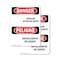 Signmission Sodium Hypochlorite-Hipoclorito De Sodio Danger Sign, Plastic, 7in W x 10in L, 2PK OS-2PACK-DS-P-710-VS-2042 - alternate 1